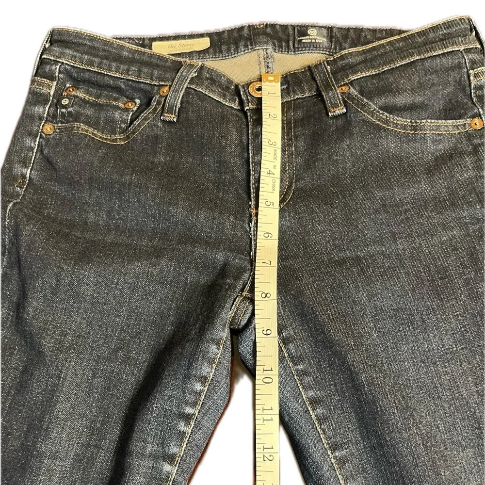 Adriano Goldschmied woman’s blue jeans pants slim straight The Stevie 28R